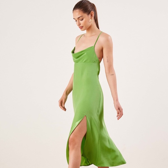 reformation lime dress